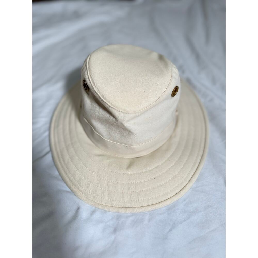 Tilley Endurables Safari Bush Hat Size 7 1/8 Made In Canada Cotton Duck Canvas